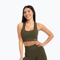 Biustonosz treningowy Gym Glamour Push Up khaki