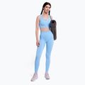 Legginsy treningowe damskie Gym Glamour Push Up baby blue 2