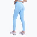 Legginsy treningowe damskie Gym Glamour Push Up baby blue 4