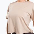 Koszulka treningowa damska Gym Glamour Sport beige 4