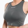 Top treningowy damski Gym Glamour Wiązany silver grey 4