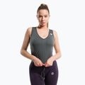 Top treningowy damski Gym Glamour Ściągany silver grey 4