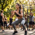 Kamizelka treningowa z obciążeniem XTREXO WV-10 10 kg czarna 13