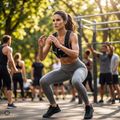 Kamizelka treningowa z obciążeniem XTREXO WV-08 8 kg czarna 12