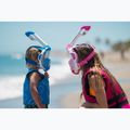 Maska pełnotwarzowa do snorkelingu dziecięca AQUASTIC SMK-01N niebieska 2