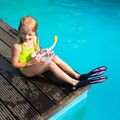 Zestaw do snorkelingu dziecięcy AQUASTIC MSFK-01SR różowy 24