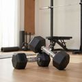 Hantel ogumowany XTREXO Hex 7.5 kg 3