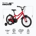 Rower dziecięcy ATTABO KNACK 16" czerwony 2