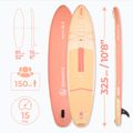 Zestaw deska SUP pompowana AQUASTIC Perth 10'8" allround pomarańczowy 16