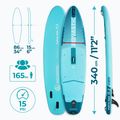 Zestaw deska SUP pompowana AQUASTIC Perth Pro 11'2" allround zielony 19