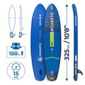 Zestaw deska SUP pompowana AQUASTIC Perth 10'8" allround ciemny niebieski 18