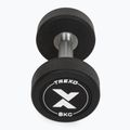 Hantel żeliwny gumowany XTREXO Pro 8 kg czarny 7