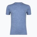 Koszulka termoaktywna męska WOOLCANO Merino 100% TEE0546 niebieska
