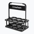 Zestaw OneTeam koszyk Water Bottle Carries + bidon Sportano x 6 szt czarny 2