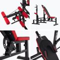 Ławka treningowa XTREXO BenchFit Max ze stojakiem i modlitewnikiem czarny 14