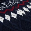 Sweter męski WOOLCANO SWT1093 merino granatowy 5
