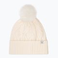 Czapka damska WOOLCANO HAT1100 100% wełna beżowy