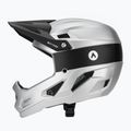 Kask rowerowy ATTABO State 1.0 full face srebrny 3