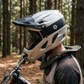 Kask rowerowy ATTABO State 1.0 full face srebrny 10