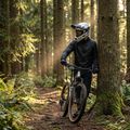 Kask rowerowy ATTABO State 1.0 full face srebrny 12