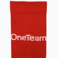 Skarpety piłkarskie dziecięce OneTeam Precision football socks zestaw 2-pack czerwony 3