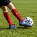 Skarpety piłkarskie dziecięce OneTeam Precision football socks zestaw 2-pack czerwony 7