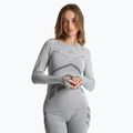 Longsleeve termoaktywny bielizna KADVA damska ALPINESTEP BAMBOO THERMO LIGHT PLUS bezszwowa szary
