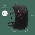 Plecak turystyczny KADVA Aventura 22 l czarny 22