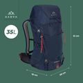 Plecak trekkingowy KADVA Sendero 35 l stalowy niebieski 23