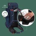 Plecak trekkingowy KADVA Sendero 35 l stalowy niebieski 25