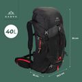 Plecak trekkingowy KADVA Vagabundo 40 l czarny 25