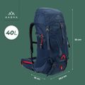 Plecak trekkingowy KADVA Vagabundo 40 l niebieski 24