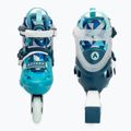Łyżworolki dziecięce ATTABO 2 w 1  Flashled regulowane niebieski 4