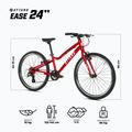 Rower dziecięcy ATTABO EASE 24" 10 kg czerwony 2