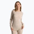 Komplet bielizny termoaktywnej damskiej WOOLCANO Merino 100% SET0543 beżowy 3