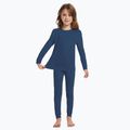 Komplet bielizny termoaktywnej dziecięcej WOOLCANO Merino 100% SET0683 granatowy