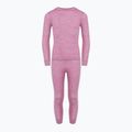 Komplet bielizny termoaktywnej dziecięcej WOOLCANO Merino 100% SET0683 fioletowy 2