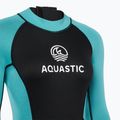 Pianka do pływania damska AQUASTIC Wavey LG WMNS 2 mm czarny/miętowy 4