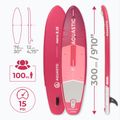 Zestaw deska SUP pompowana AQUASTIC Perth 9'10" różowy 24