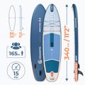 Deska SUP AQUASTIC Perth Pro 11'2" allround biały 20