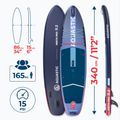 Deska SUP AQUASTIC Perth Pro 11'2" allround ciemny niebieski 20