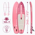 Deska SUP AQUASTIC Perth Pro 11'2" allround różowy 19