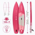 Zestaw deska SUP pompowana AQUASTIC Touring 11'6" różowy 27