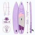 Zestaw deska SUP pompowana AQUASTIC Touring 11'6" fioletowy 20