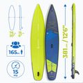 Deska SUP AQUASTIC Touring 12'6" ciemny niebieski 20