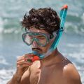 Zestaw do snorkelingu AQUASTIC Jetty maska + fajka + płetwy niebieski 17