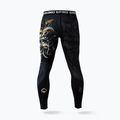 Legginsy treningowe męskie Ground Game Oni Samurai czarne/złote 2