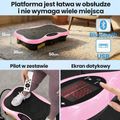 Platforma wibracyjna Extralink Moonwalk Spin Move black/pink 15