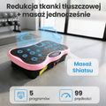 Platforma wibracyjna Extralink Moonwalk Spin Move black/pink 16