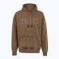 Bluza męska PROSTO Checked Hoodie dark brown